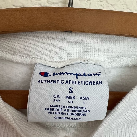 Women's Champion Santa Cruz Pullover Crewneck Sweatshirt White Size Small - Picture 3 of 7